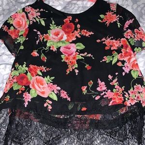 Floral crop top
